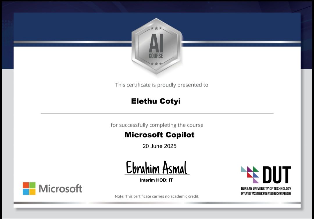 Microsoft Copilot Certificate